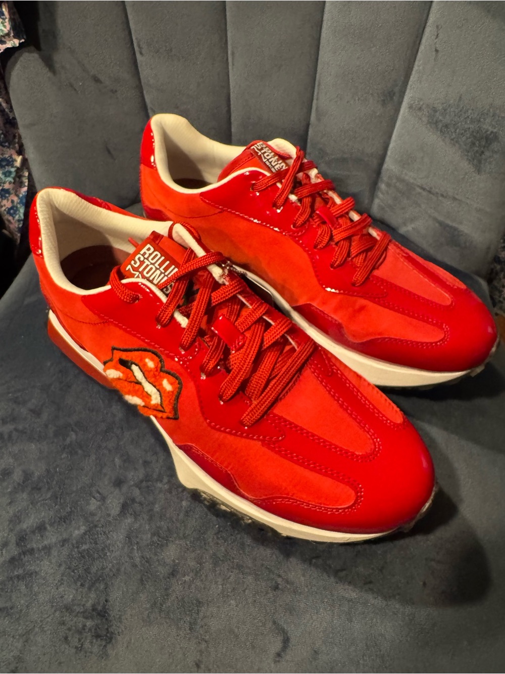Skechers x Rolling Stones Lick Red Upper Cut Neo Jogger Sneakers Size 10 - Picture 13 of 14
